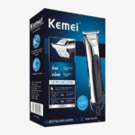⁦ماكينة حلاقة كهربائية احترافية للرجال من كيمي، قابلة للشحن، بأربع شفرات، لون فضي⁩ - الصورة ⁦2⁩