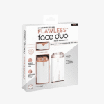 ماكينة حلاقة كهربائية فلوليس فيس ديو مع ضوء LED لإزالة الشعر على الفور