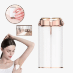 ⁦ماكينة حلاقة كهربائية فلوليس فيس ديو مع ضوء LED لإزالة الشعر على الفور⁩ - الصورة ⁦2⁩