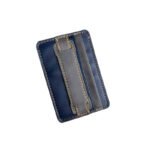 ⁦محفظة بطاقات جلدية للهاتف مع حزام إمساك ومسند⁩ - الصورة ⁦3⁩