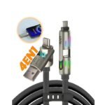 كابل شحن عالمي 4 في 1 – سريع، متين وعملي