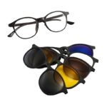 نظارات شمسية Clip-On 2 في 1 بعدسات مستقطبة ورؤية ليلية